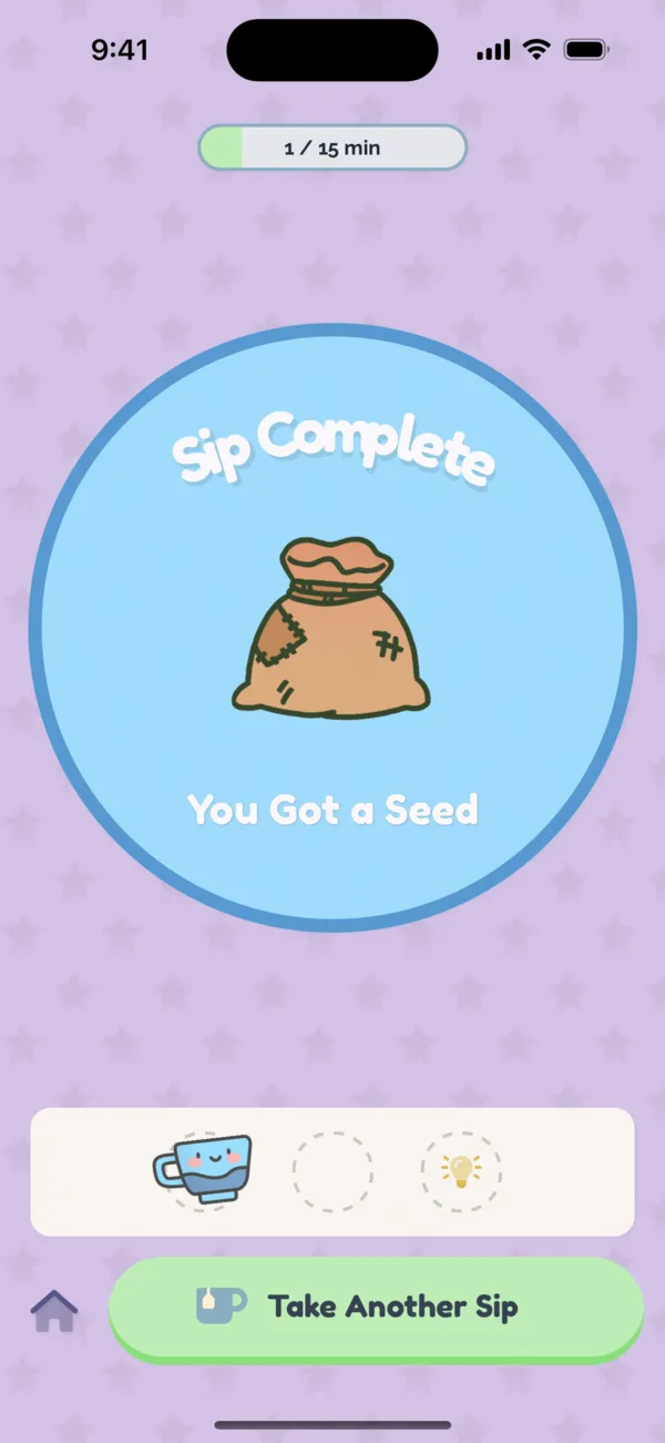 Finish a Sip, earn a seed
